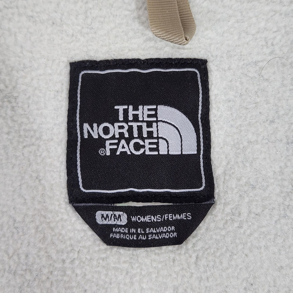 The North Face Denali Polartec Fleece Jacket Womens Medium Cream Olive Green - Picture 4 of 7